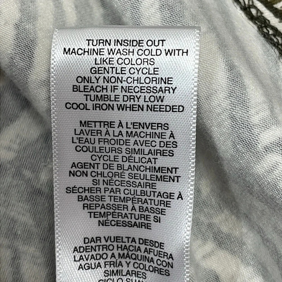 NWT MICHAEL Michael Kors Long Sleeve Zebra Print Bling Logo Top M - Picture 14 of 16